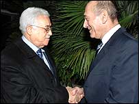 Thủ tướng Olmert và Chủ tịch Abbas 