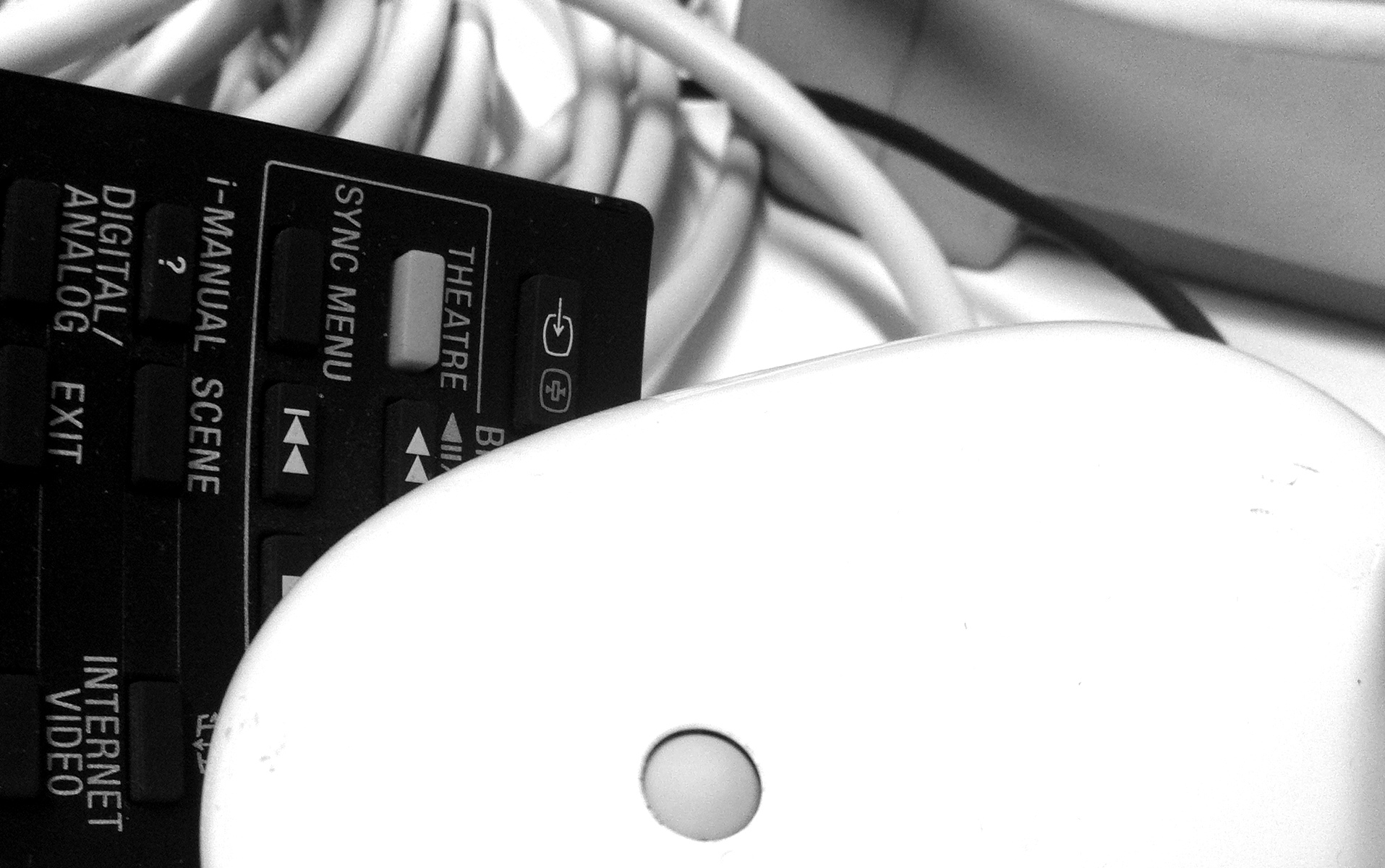 Photo: cables and remotes