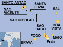 Mapa de Cabo Verde