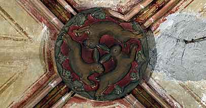 Medieval roof boss, Wissembourg