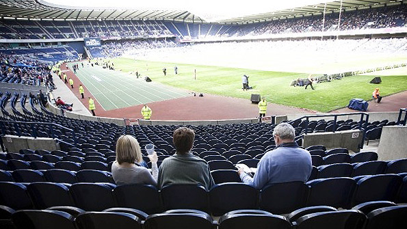 One task for the new Scottish Rugby chief executive will be to fill Murrayfield for major matches. Photo: Getty