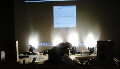 The lights are dropped, and the code tried in the new gallery