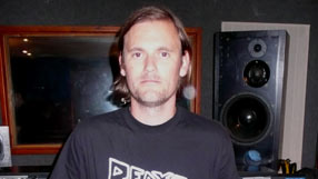 Portishead's Geoff Barrow in the studio