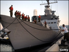 Barco del Ejército israelí