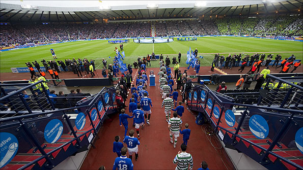 Hampden Park was the setting for Sunday's Old Firm cup final.