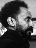 Black-and-white photograph of Haile Selassie