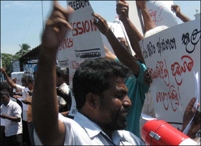 protest for media freedom