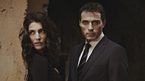 Rufus Sewell plays Italian detective Aurelio Zen, with Caterina Murino as Tania