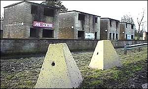 The concrete facaded houses at Imber