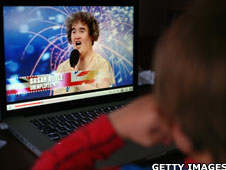 Screengrab of Susan Boyle on YouTube