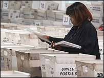 Hlasovací lístky a floridská pošta