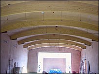 Ceiling in Weston Park museum