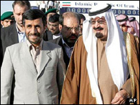 Ahmedinejad ve Kral Abdullah