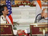 سينگ و رايس وزيران خارجه هند و پاکستان