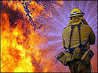 Yunanistan'da orman yangını