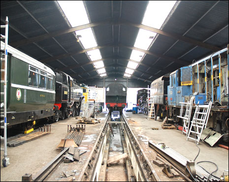 Keighley and Worth Valley Railway workshop
