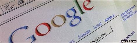 Google internet homepage