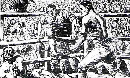 Tom Spring defeats the Irishman Langan