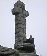 Tom and Bella at Widgery Cross