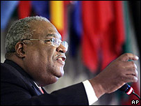 Presidente interino do Haiti, Gerard Latortue