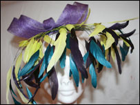 A dramatic fascinator