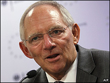 German Finance Minister Wolfgang Schaeuble