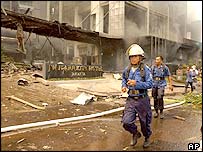 Explosivos estariam em veículo estacionado do lado de fora do hotel