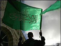 يکی از هواداران جنبش فتح در شهر غزه