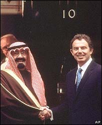 نخست وزیر سابق برتانیا و ملک عبدالله