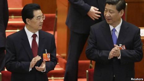 中國領導集團完成幾個月前開始的權力交接。