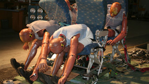 An aeroplane evacuation slide