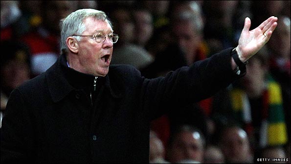 Manchester United manager Sir Alex Ferguson