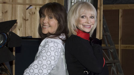 (L-R) Elisabeth Sladen as Sarah Jane Smith and Katy Manning as Jo Grant in the Sarah Jane Adventures