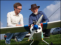 Kev checks out a model aeroplane club
