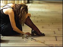 Opilá žena nad ránem