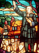 John Wesley preaching the Gospels in England, c.1890