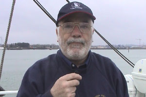 Kevin describes the tradition of climbing the rigging