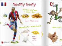 Página interna do livro 'Eat for Goals'. Cortesia: World Heart Federation