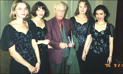 Giáo sư Valentin Berlinsky với tứ tấu Dominant - ảnh của Dominant