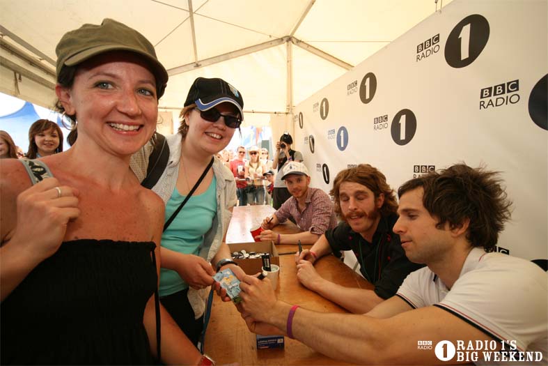 Signing sessions with The Hoosiers