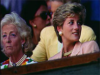 Frances Shand Kydd e sua filha, Diana