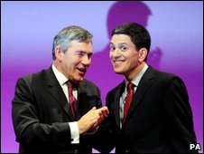 Gordon Brown and David Miliband
