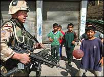 बग़दाद में अमरीकी सैनिक