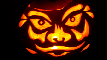 pumpkin carving by Catherine from Usk