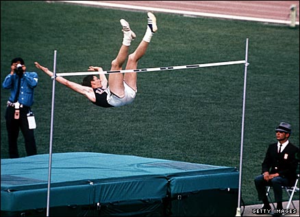 American high jumper Dick Fosbury revolutionised his sport at the 1968 Olympics