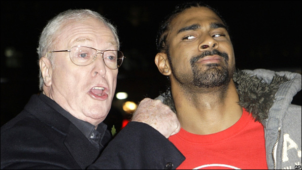 David Haye and Michael Caine