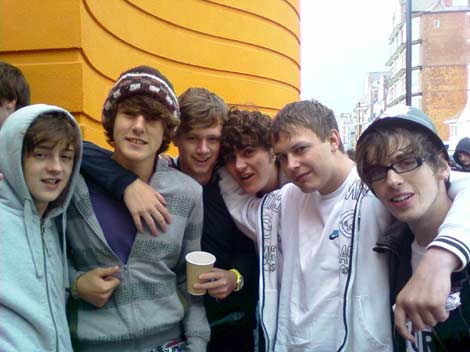 Oasis fans queuing for Oasis tickets