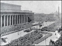 Men at St George's Hall