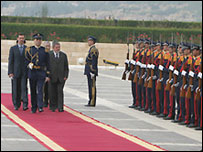 Luiz Inácio Lula da Silva chega a Damasco, na Síria