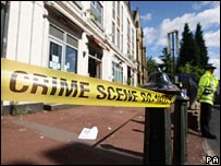 Crime scene, London